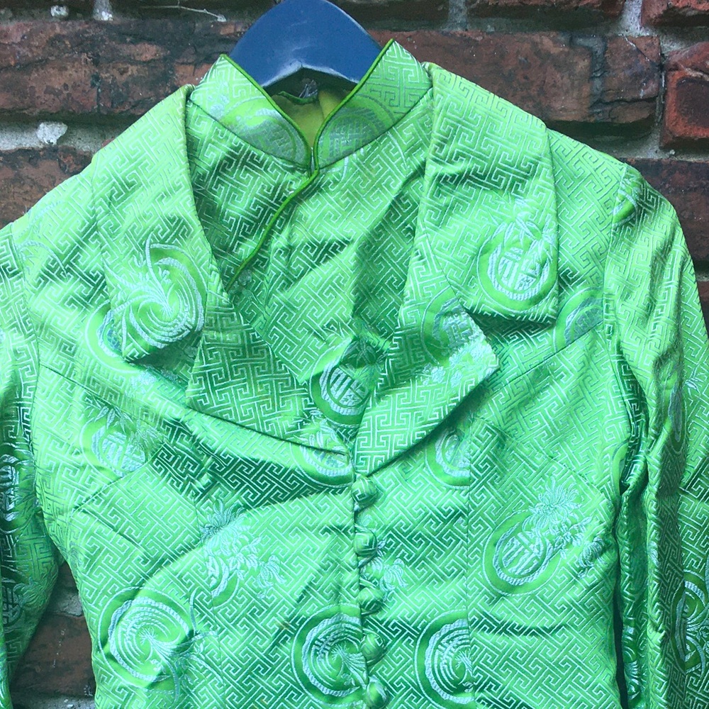 Exquisite Asian Patterned 2 Piece Handmade Suit
